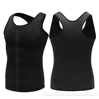 China OEM Shapewear Neoprene Breathable Quick Dry Tank Top Slimming Trainer Sweat Hot Shirt Workout Suit Men Sauna Vest Waist Corset for sale