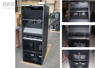 China Three Way Small Powered Line Array Speakers Enclosure / Element with 2x8” Mid-Horn for sale