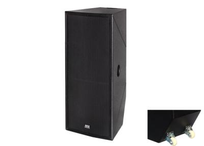 China Double 15 in Passive Full Range Speaker With wheels / Black water paint for sale