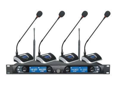 China Professional Four Channels UHF PLL System Gooseneck Conference Wireless Microphones for sale