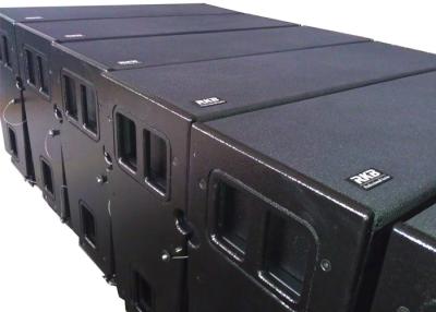 China Empty line array enclosure box speaker with rigging accessories grilles horns hanging pins with black finish for sale