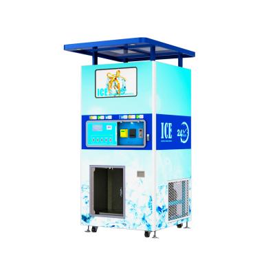 China Public Places Self Service Commercial Coin Operated Ice Vending Machine With Automatic Bagging for sale