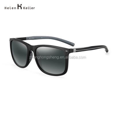 China Luxury Frame TAC Lens Sunglasses For Men by Matte Black TR90 Fashion Sunglasses Brand for sale