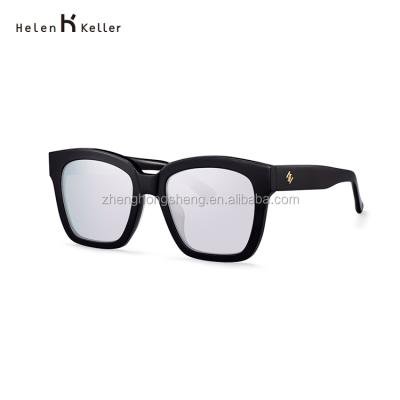 China Fashion Sunglasses China Recycled Acetate Black Frame Glasses Sunglasses Manufacturers for sale