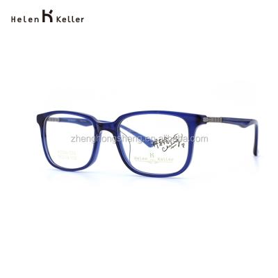 China Of Reading Glasses Fashion Vintage Acetate Optical Glass Frame Blue for sale