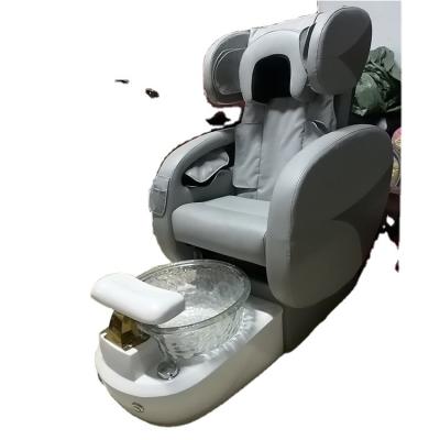 China Dongpin Modern Luxury Gray Nail Spa Supplies Manicure Chair Full Body Massage Pedicure Chairs Luxury Spa for sale