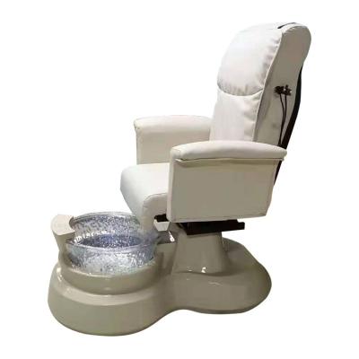 China Factory New Design Modern Luxury WHITE Wholesale Pedicure Chair Dongpin Foot Chair Shiatsu Massage Spa Chair for sale