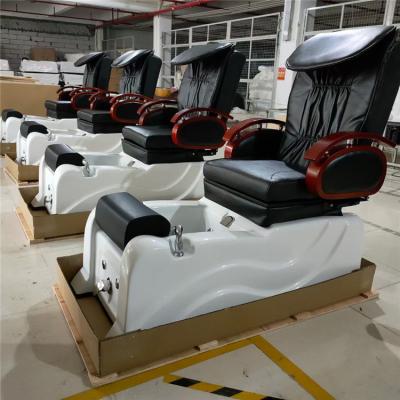 China Dubai Modern Luxury Custom Spa Electric Manicure Diant Massage Pedicure Spa Chair With Bowl For Sale for sale