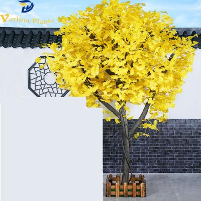 China Environmental Friendly China Made Customized Design Small Decorative Artificial Ginkgo Tree for sale