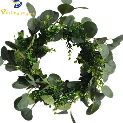 China Artificial Boxwood Leaves Plastic Garlands 56cm Green Hand Made Environmentally Friendly for sale