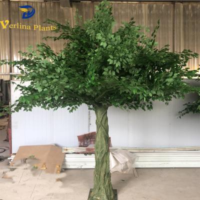 China Environmental Friendly Decorative Large Banyan Tree Branches Fiberglass Artificial Ficus Banyan Tree for sale