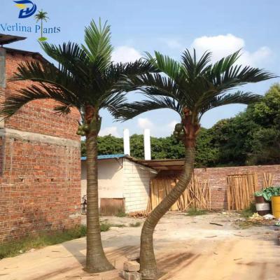 China Park environmental friendly outdoor UV decoration garden protection high simulation coconut tree for sale