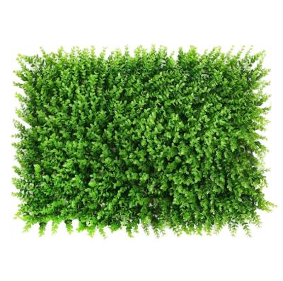 China Environmental Friendly Outdoor Artificial Leaves Protect Barrier Synthetic Grass Boards 50x50cm UV Resistant For Decoration for sale