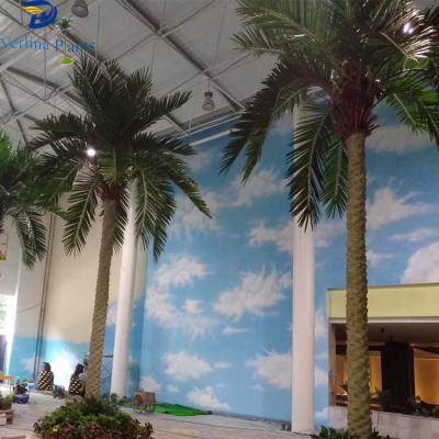 China New Arrival Environmental Friendly Anti-UV High Simulation Decorative Artificial Indoor Date Palm Tree for sale