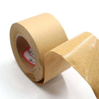 China Waterproof Wood Pulp Kraft Paper Tape Water Activated Packing Tape Cardboard Sealing Tape for sale