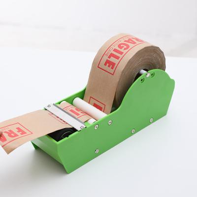 China Durable Green Kraft Paper Tape Dispener Water Activated Gummies Tape Dispenser for sale