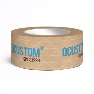 China Waterproof CMYK Printing Custom Printed Water Activated Tape Bonded Paper Tape For Carton Sealing for sale