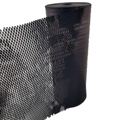 China 500mm*50m Wholesale Recyclable Black Honeycomb Paper Cushion Wrapping Paper Wrapping Paper Sheet for sale