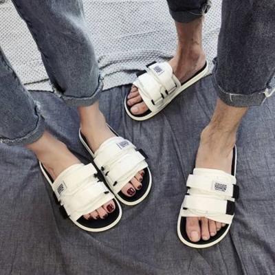 China Summer Fashion Outdoor Couples Mens Slides Flip Flops Fashion Trend Men's Sandals Slippers Tow Mens Sandals For Outdoor Wear for sale