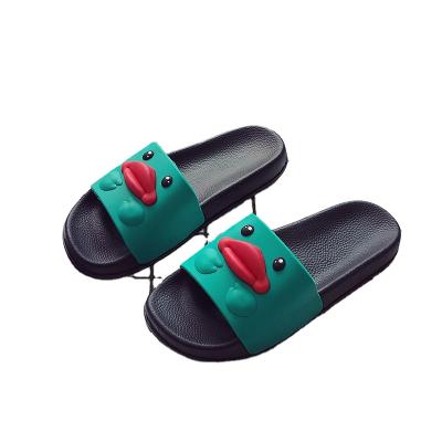 China CUSHIONING New Cartoon Household Bathroom Wear-resistant Thick-Soled Couples Sandals And Slippers Custom Made Women's Slippers for sale