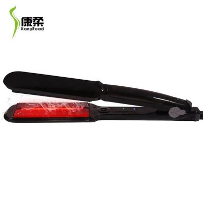 China High grade hot bling bling custom wide curving safety vapor wand ceramic infrared straightener sale wide slim sale for sale