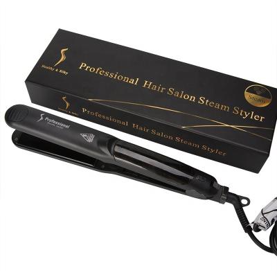 China Protein Flat Hair Iron Straightener Hair Steam Steamer Straightening Aids Add Moisture and Shine to Hair for sale