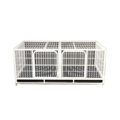 China Factory Sale Various Breathable Stainless Steel Wire Pet Cat Cage Outdoor Metal Pet Kennel Dog Rabbit Cage for sale