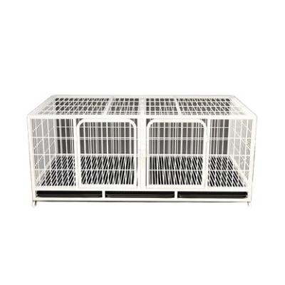 China Breathable Display Rabbit Cage Stainless Steel Wire Pet Cat Cage Outdoor Metal Pet Kennel Dog Cage for sale