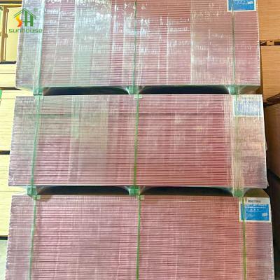 China High Quality Wholesale 1220X2440Mm 9Mm Sag Resistance Plasterboard Drywall Fire Resistant Gypsum Board zu verkaufen