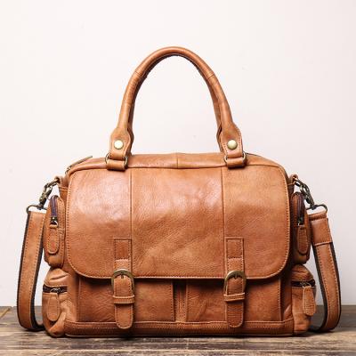 China Multifunctional Luxury Retro Bag Vintage Laptop Men Handbag School Bag Leather Backpack For Man for sale