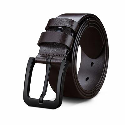 China Fashion.Casual.Business Men's Alloy Popular Men's Casual High Quality Pin Buckle Belts New Style Foshan Cow Genuine Split Leather Belt for sale