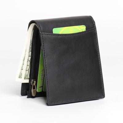 China No 2021 minimalist wallets leather men pinch men's wallet made of genuine leather for sale