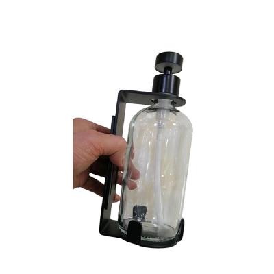 China Mild Steel Luxury Hotel Triple Shampoo Wall Mounted Soap Dispenser Bottle Holder for sale