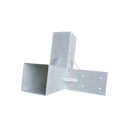 China Custom Aluminum Pergola Corner Easily Assembled OEM Three Way Extension Bracket For Pergola for sale