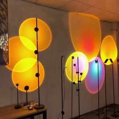 China Shenzhen High Quality Modern Atmosphere Rainbow Projection Floor Lights Lamp Sunset Night Light for sale