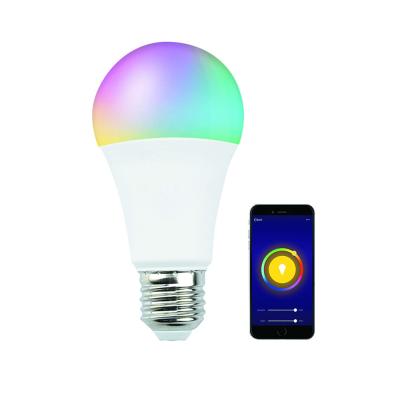 China Amazon popular residential bulbs rgb e27 warm white led rgb alexa dimmable wifi smart bulb for sale