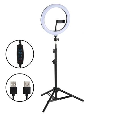 China Adjustable Glow Selfie Stick Adapter 30cm Cell Phone Holder With Stand 12 Inch Fill Ring Light With Tripod for sale