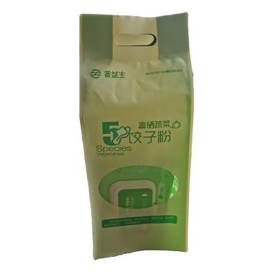 China ANTISTATIC flour and grain retail packaging bag accept custom printed four side seal bag for 1 kg flour to 2.5 kg flour for sale