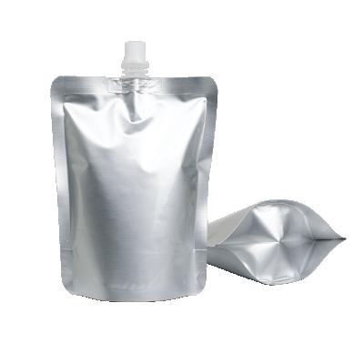 China Recyclable Customized Recyclable Portable Heat Seal Sided Gusset Stand Up Aluminum Foil Spout Pouch With Screw Tap For Liquid Packaging for sale