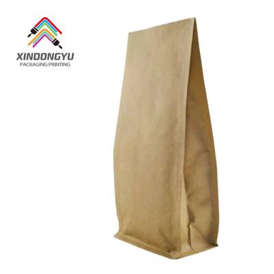 China Eco-friendly Biodegradable Brown Compostable Barrier Zip Lock Recyclable Craft Paper Bag For Candy Packaging Coffee And Tea for sale