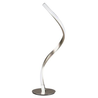 China 2019 bestsell modern spiral design aluminum side table light perfect for bedroom living room for sale