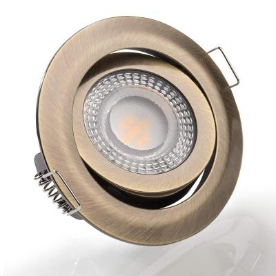 China Modern Bronze Color Dimmable Swivel Flat Recessed Modern LED Ceiling Lights 2700K-6500K for sale