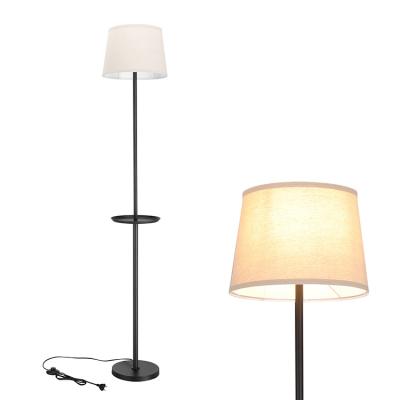 China Nordic modern foot switch floor lamp with tray on sale for sale