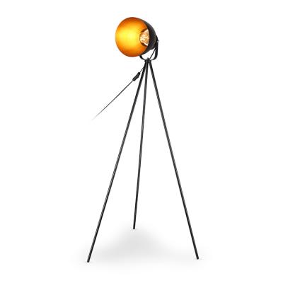 China Modern Metal Lampshade Tripod Retro Industrial Style Living Room Floor Lamp Industrial Style Floor Lamp Position Lamp for sale