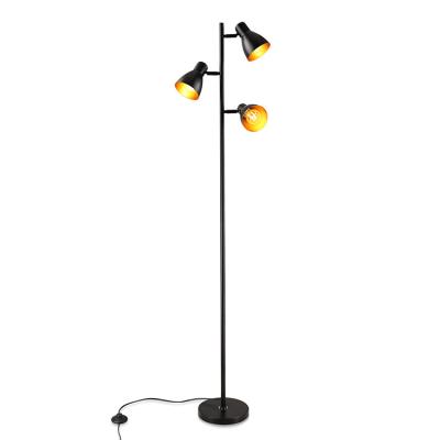 China Modern Black Bulbs Floor Lamp With Reading Light Through Light Accented Modern Standing Floor Lamp Reading Light Corner Lamp for sale