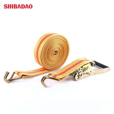 China Doing Cargo Lashing Strap 2 Inch Ratchet Tightener Cargo Bundle Tight Rope Tightening Buckle Tie Down Strap for sale