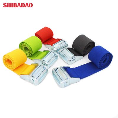 China Eco--Friendly Custom Ratchet Buckle Cargo Lashing Belts Cam Buckle Tie Down Straps for sale