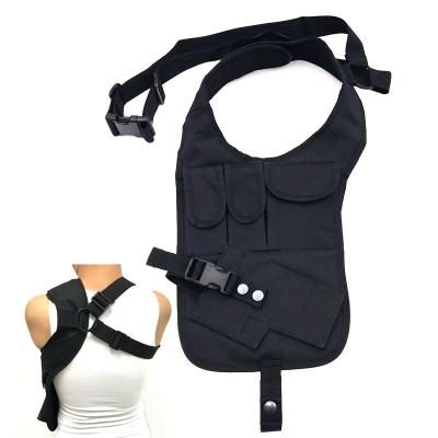 China High Strength High Quality Airsoft Hunting Shoulder Gun Strap Hanger Camouflage Holster Axillary Holster for sale