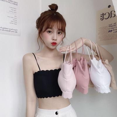 China Wholesale One Piece Solid Color Chest Crop Yoga Tube Sleeveless Wrap Sexy Top For Women for sale