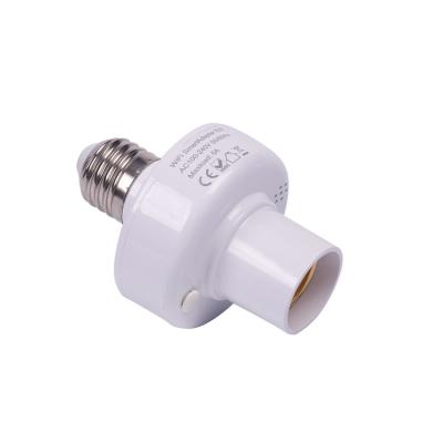 China Screw Style Color Screw White Zigbee Smart Lamp Bulb Holder, Smart Holder For Bulb, Tuya Smart Light Holder for sale